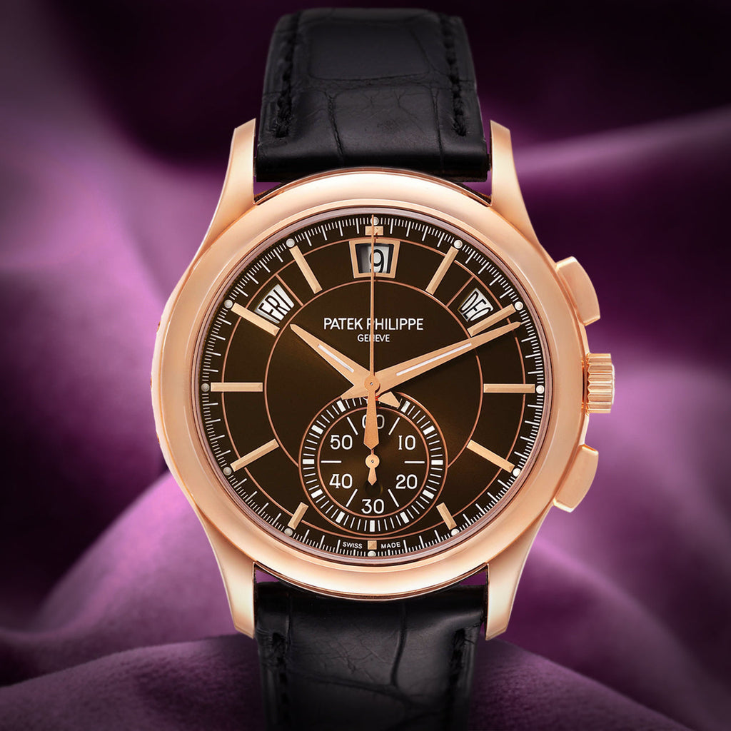 Patek Philippe Complications Flyback Annual Calendar Rose Gold Brown 5905R-001