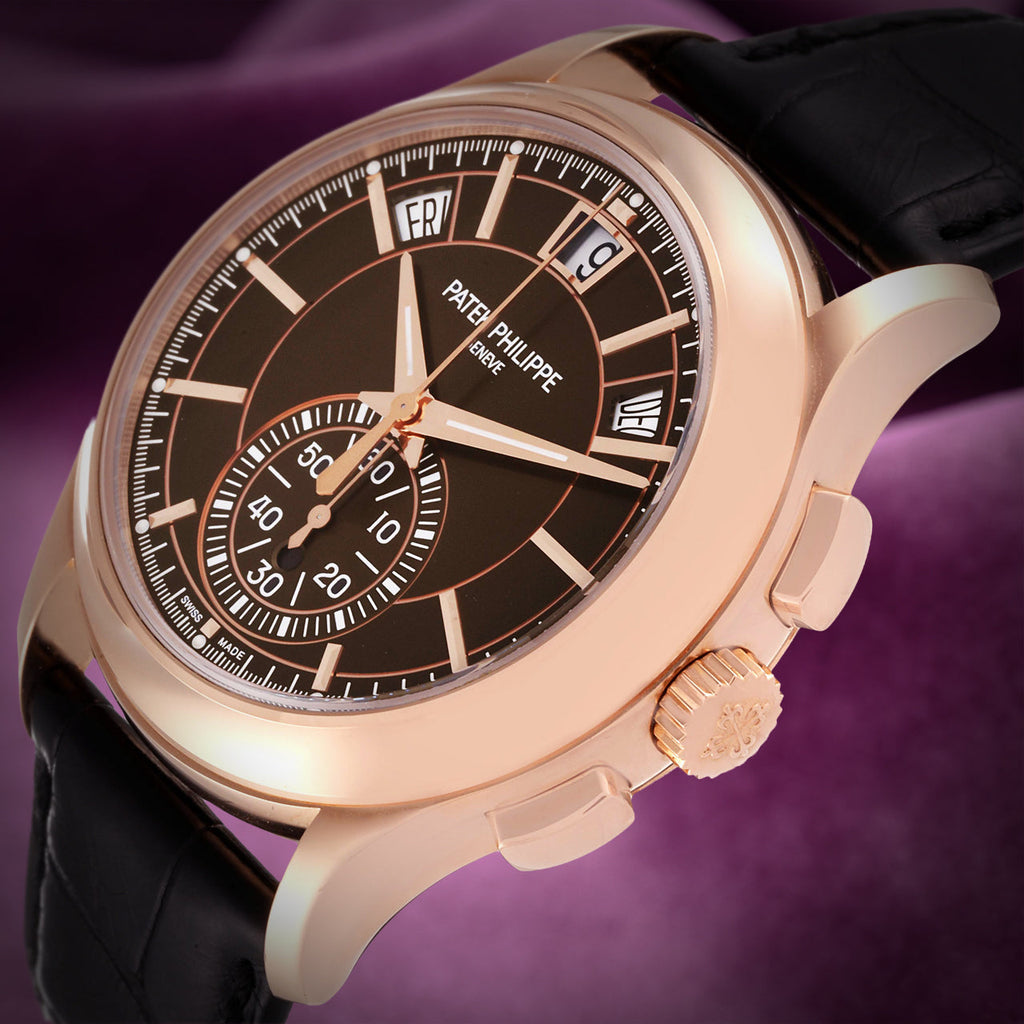 Patek Philippe Complications Flyback Annual Calendar Rose Gold Brown 5905R-001