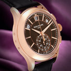 Patek Philippe Complications Flyback Annual Calendar Rose Gold Brown 5905R-001