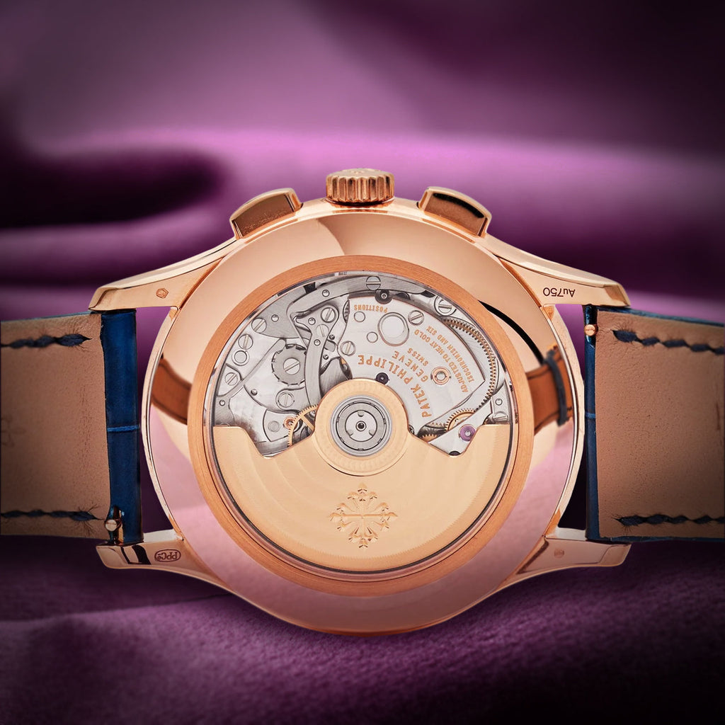 Patek Philippe Complications Flyback Annual Calendar Rose Gold Blue 5905R-010