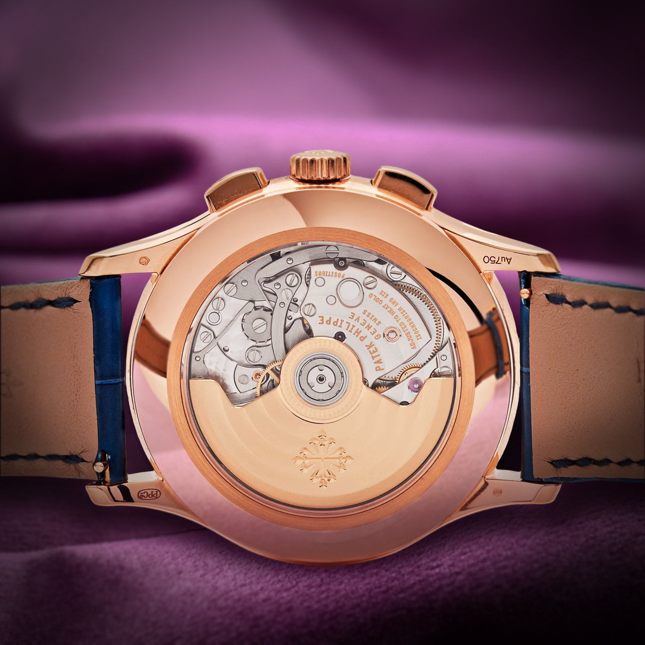 Patek Philippe Complications Flyback Annual Calendar Rose Gold Blue 5905R-010