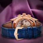 Patek Philippe Complications Flyback Annual Calendar Rose Gold Blue 5905R-010