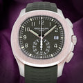 Patek Philippe Aquanaut Flyback Chronograph White Gold Green Dial 5968G-010