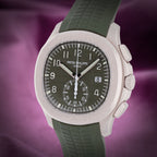 Patek Philippe Aquanaut Flyback Chronograph White Gold Green Dial 5968G-010