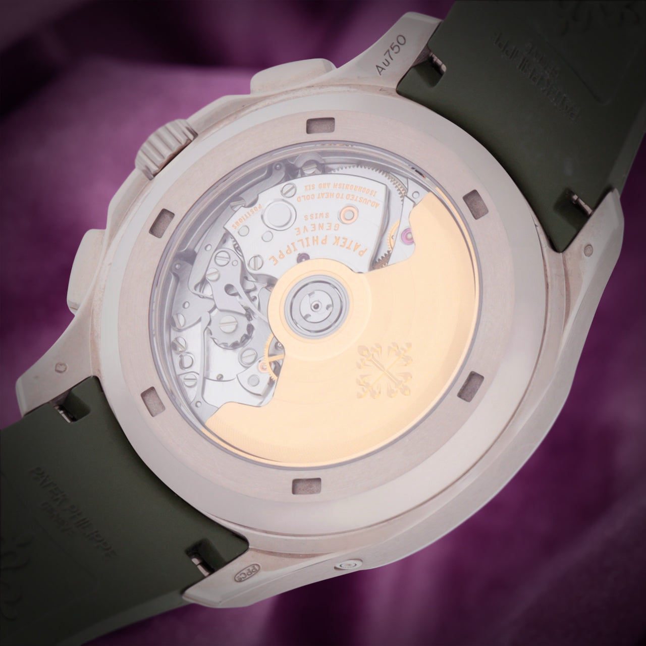 Patek Philippe Aquanaut Flyback Chronograph White Gold Green Dial 5968G-010