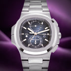 Patek Philippe Nautilus Travel Time Flyback Chronograph Steel Blue 5990/1A-011
