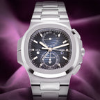 Patek Philippe Nautilus Travel Time Flyback Chronograph Steel Blue 5990/1A-011