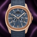Patek Philippe Aquanaut Annual Calendar Moon Phases Rose Gold BlueGrey 5261R-001