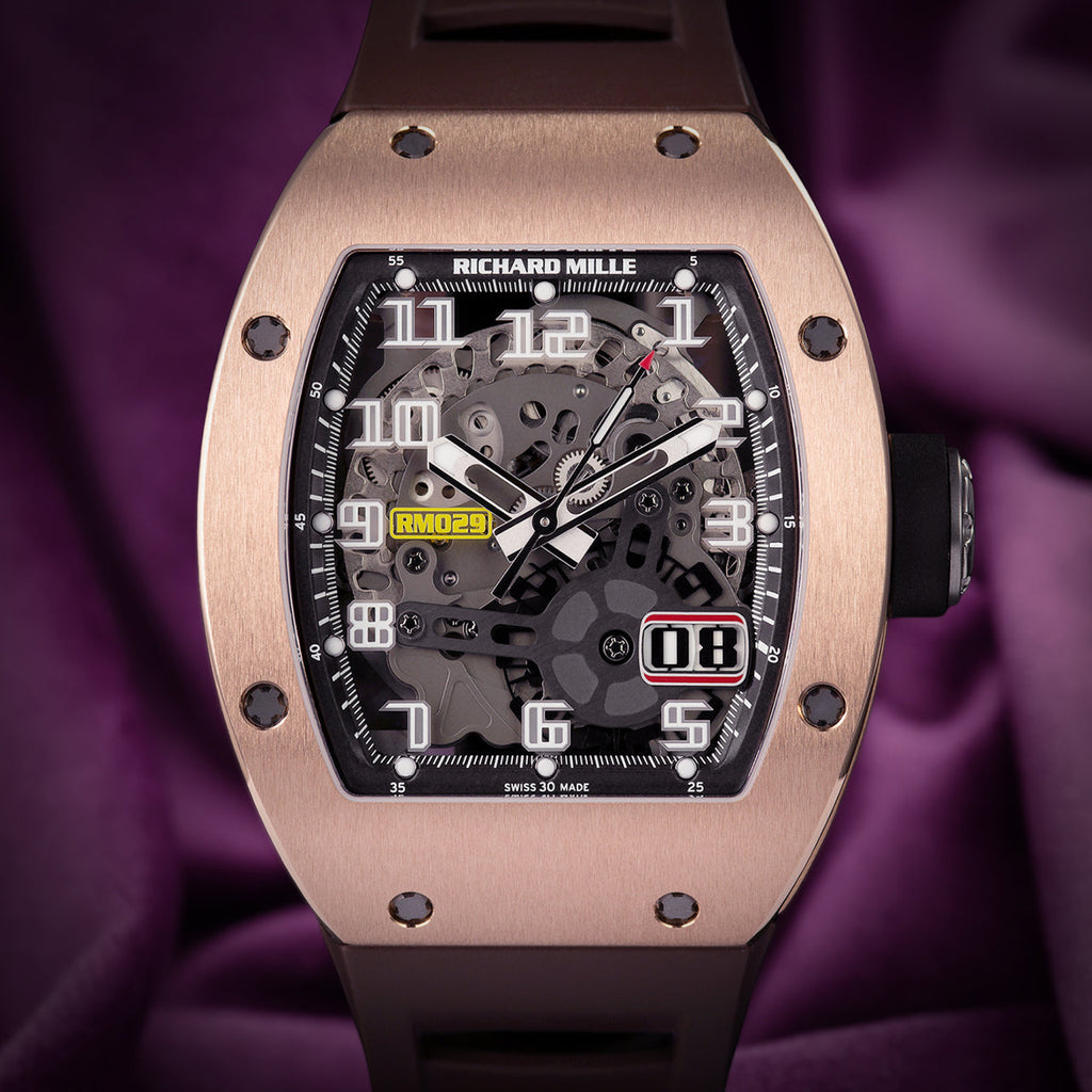 Richard Mille RM 029 Automatic Oversized Date Red Gold BS RM029 RG