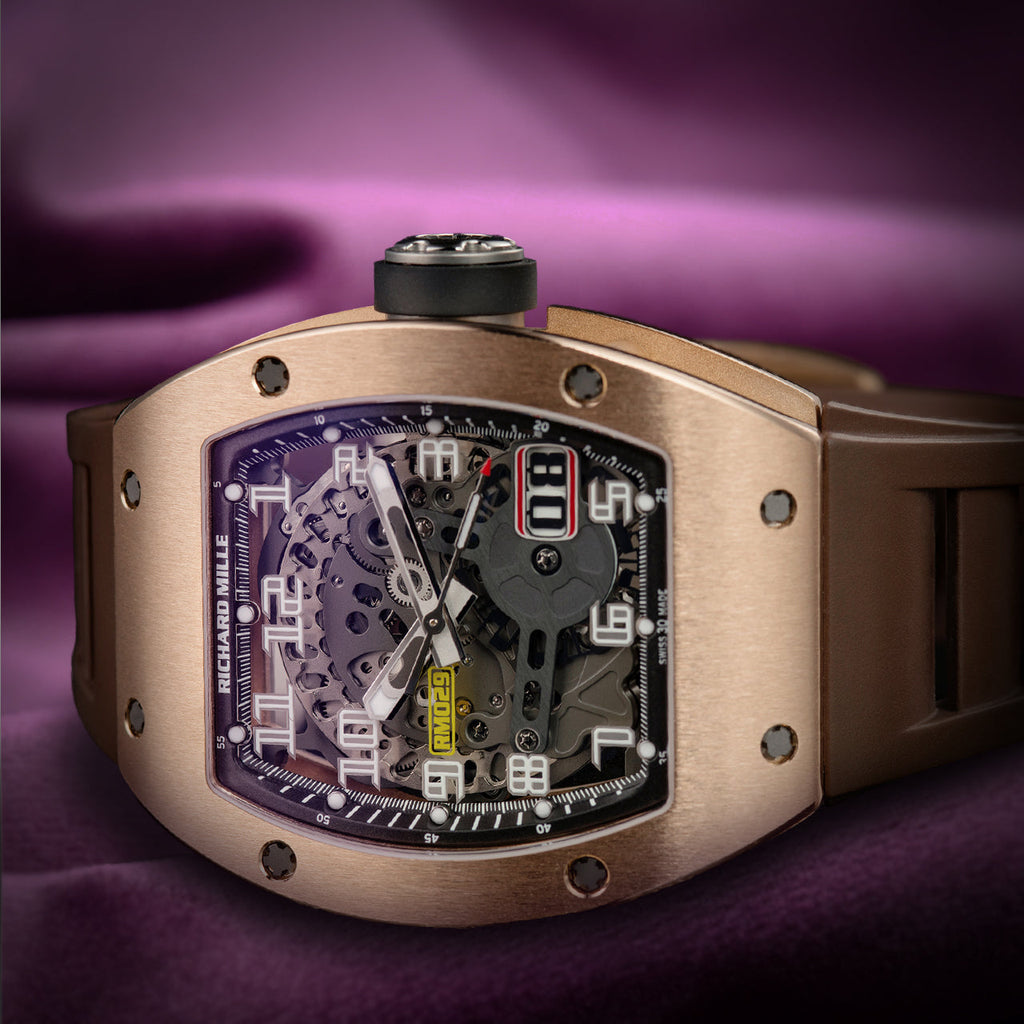 Richard Mille RM 029 Automatic Oversized Date Red Gold BS RM029 RG