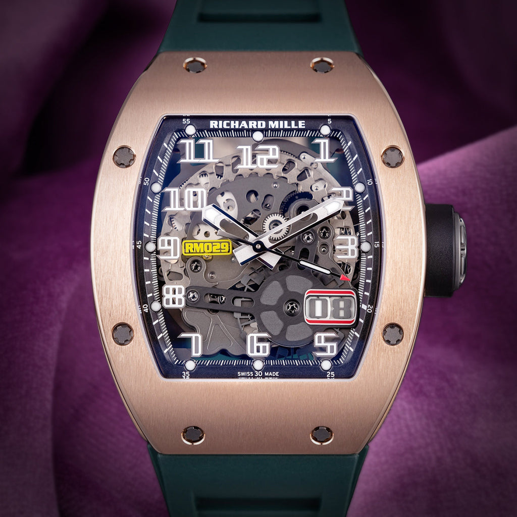 Richard Mille RM 029 Automatic Oversized Date Red Gold GS RM029 RG