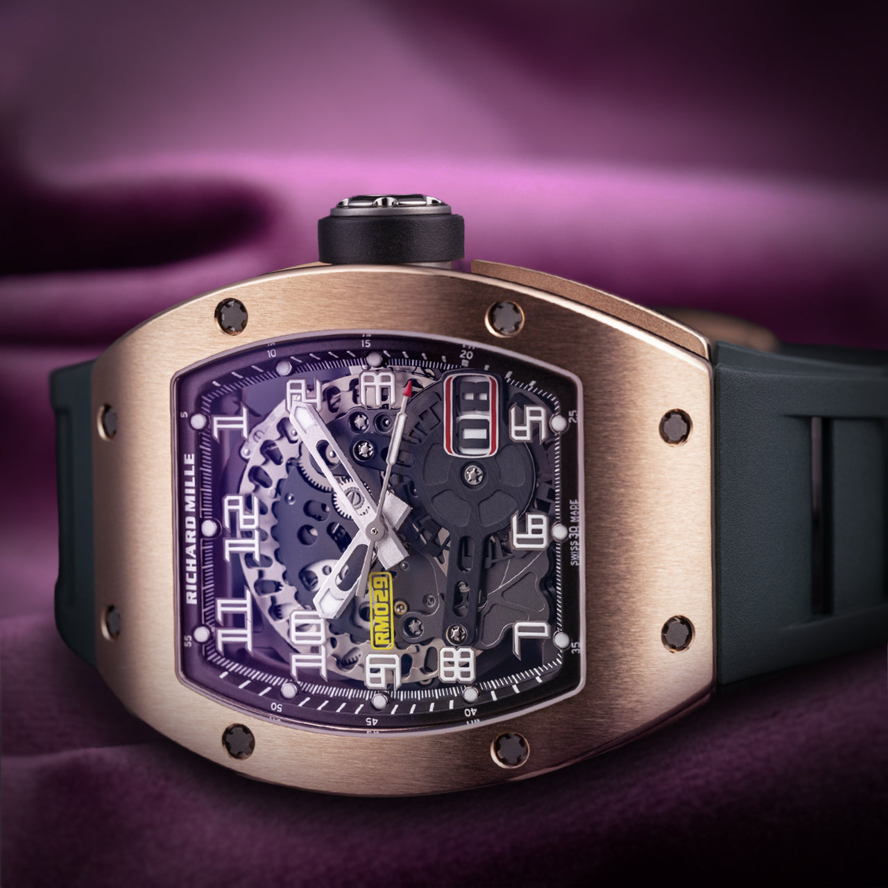 Richard Mille RM 029 Automatic Oversized Date Red Gold GS RM029 RG