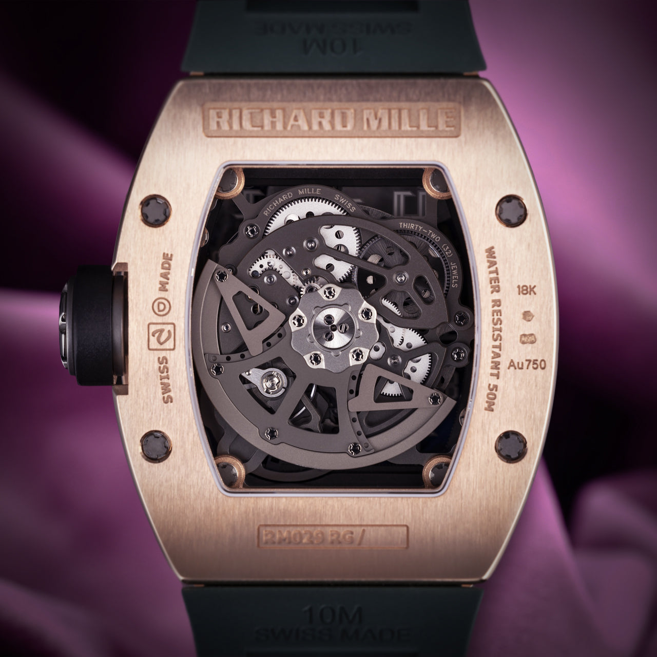 Richard Mille RM 029 Automatic Oversized Date Red Gold GS RM029 RG