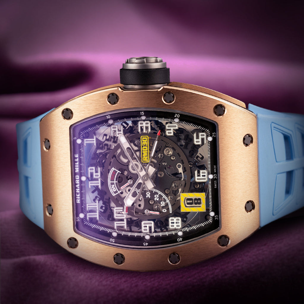 Richard Mille RM 030 Declutchable Rotor Vibrant Blue Strap RM030 RG