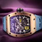 Richard Mille RM 030 Declutchable Rotor Vibrant Blue Strap RM030 RG