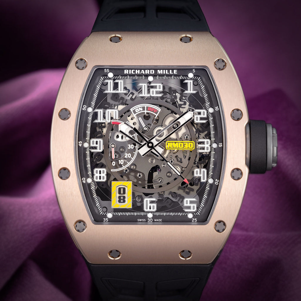 Richard Mille RM 030 Declutchable Rotor Black Strap RM030 RG