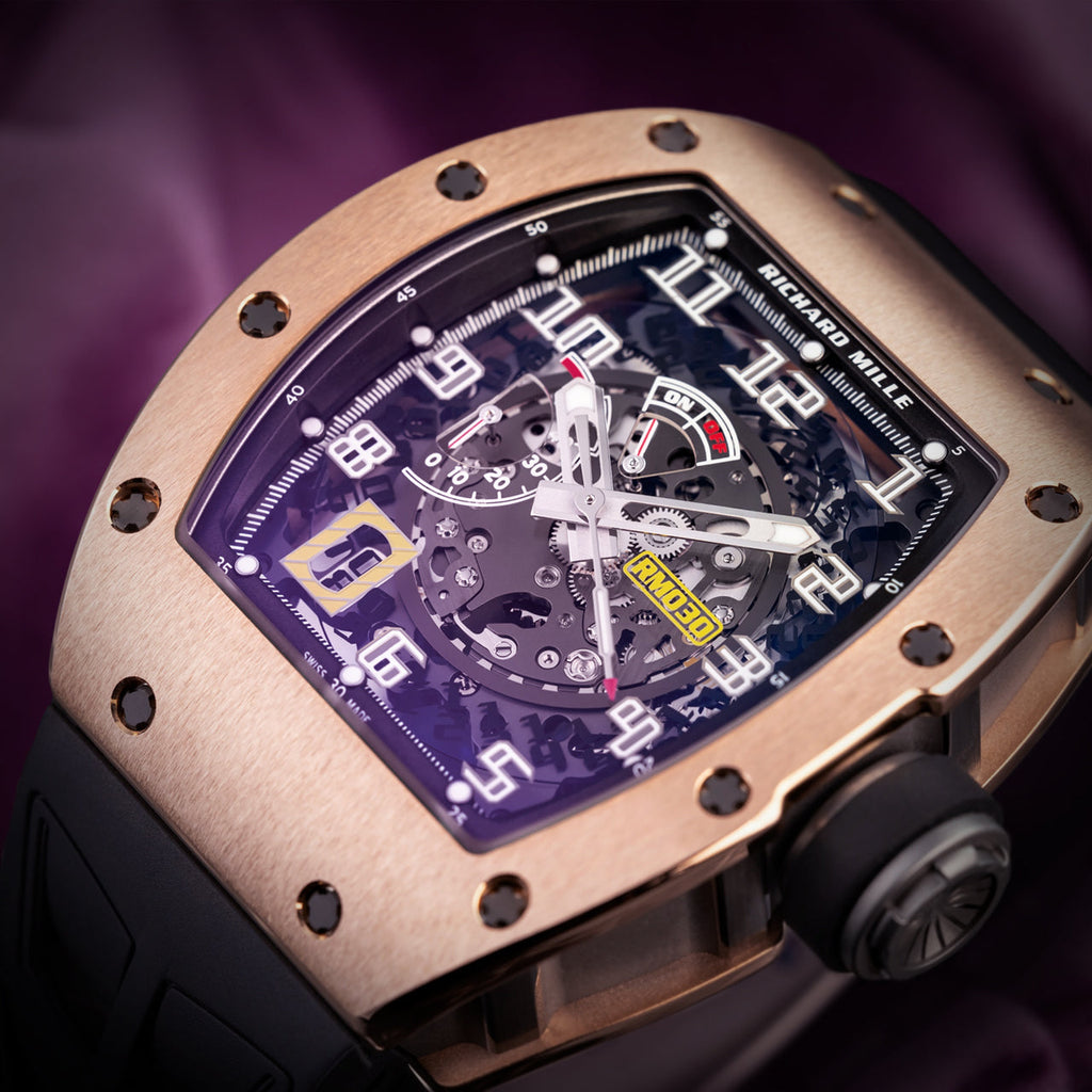 Richard Mille RM 030 Declutchable Rotor Black Strap RM030 RG