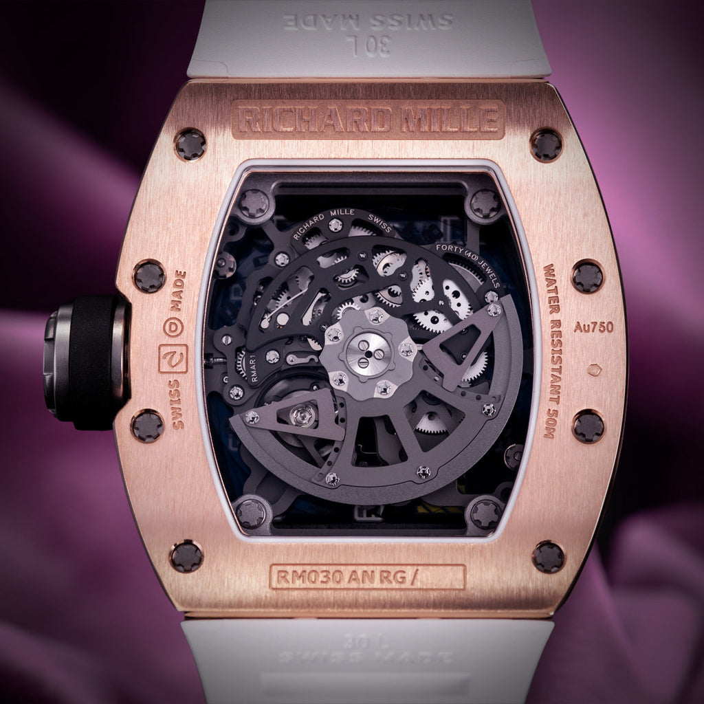 Richard Mille RM 030 Declutchable Rotor White Strap RM030 AN RG