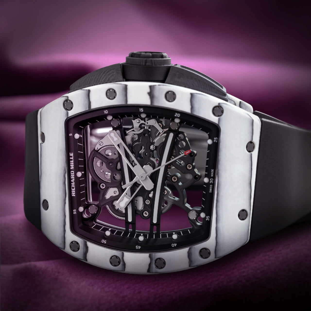 Richard Mille RM 61-01 Ultimate Edition Yohan Blake White Carbon RM61-01 CA FQ