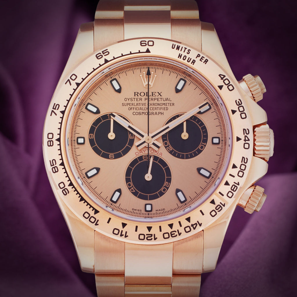 Rolex Daytona 18k Everose Gold Oyster 116505 Pink Dial