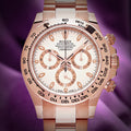 Rolex Daytona 18k Everose Gold Oyster 116505 Ivory White Dial