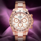 Rolex Daytona 18k Everose Gold Oyster 116505 Ivory White Dial
