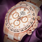 Rolex Daytona 18k Everose Gold Oyster 116505 Ivory White Dial