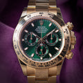 Rolex Daytona John Mayer 18k Yellow Gold Oyster 116508 Green Dial