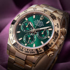 Rolex Daytona John Mayer 18k Yellow Gold Oyster 116508 Green Dial
