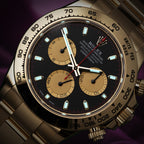Rolex Daytona Paul Newman 18k Yellow Gold Oyster 116508 Black Dial