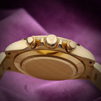 Rolex Daytona 18k Yellow Gold Oyster 116568BR Baguette Diamond Bezel