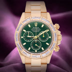 Rolex Daytona John Mayer 18k Yellow Gold Oyster 116568BR Baguette Diamond Bezel