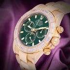 Rolex Daytona John Mayer 18k Yellow Gold Oyster 116568BR Baguette Diamond Bezel