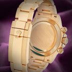 Rolex Daytona John Mayer 18k Yellow Gold Oyster 116568BR Baguette Diamond Bezel