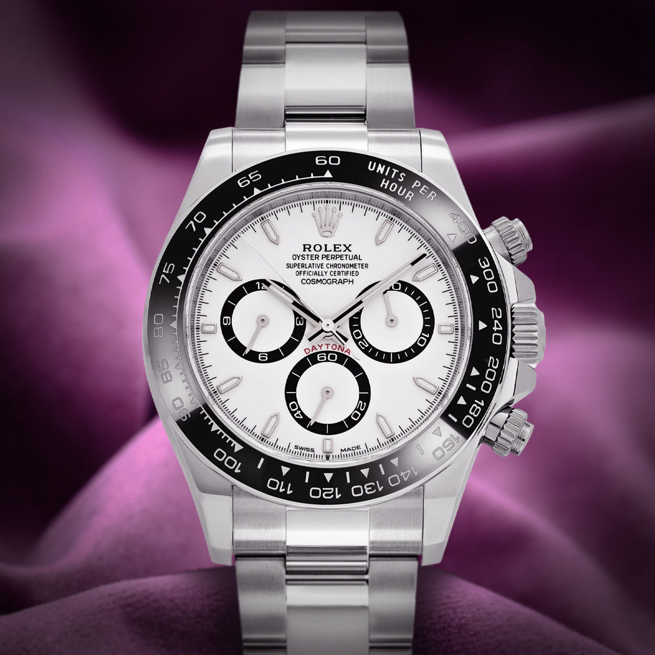Rolex Daytona Stainless Steel Oyster 126500LN White Panda Dial