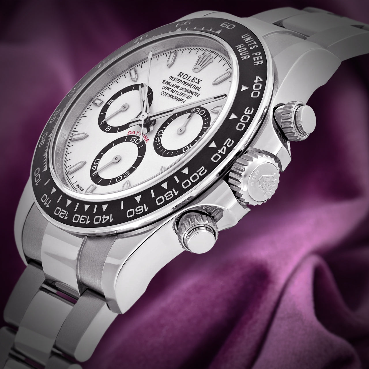 Rolex Daytona Stainless Steel Oyster 126500LN White Panda Dial