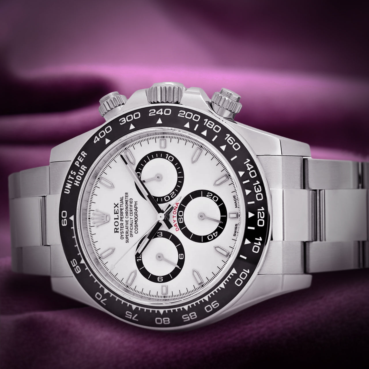 Rolex Daytona Stainless Steel Oyster 126500LN White Panda Dial