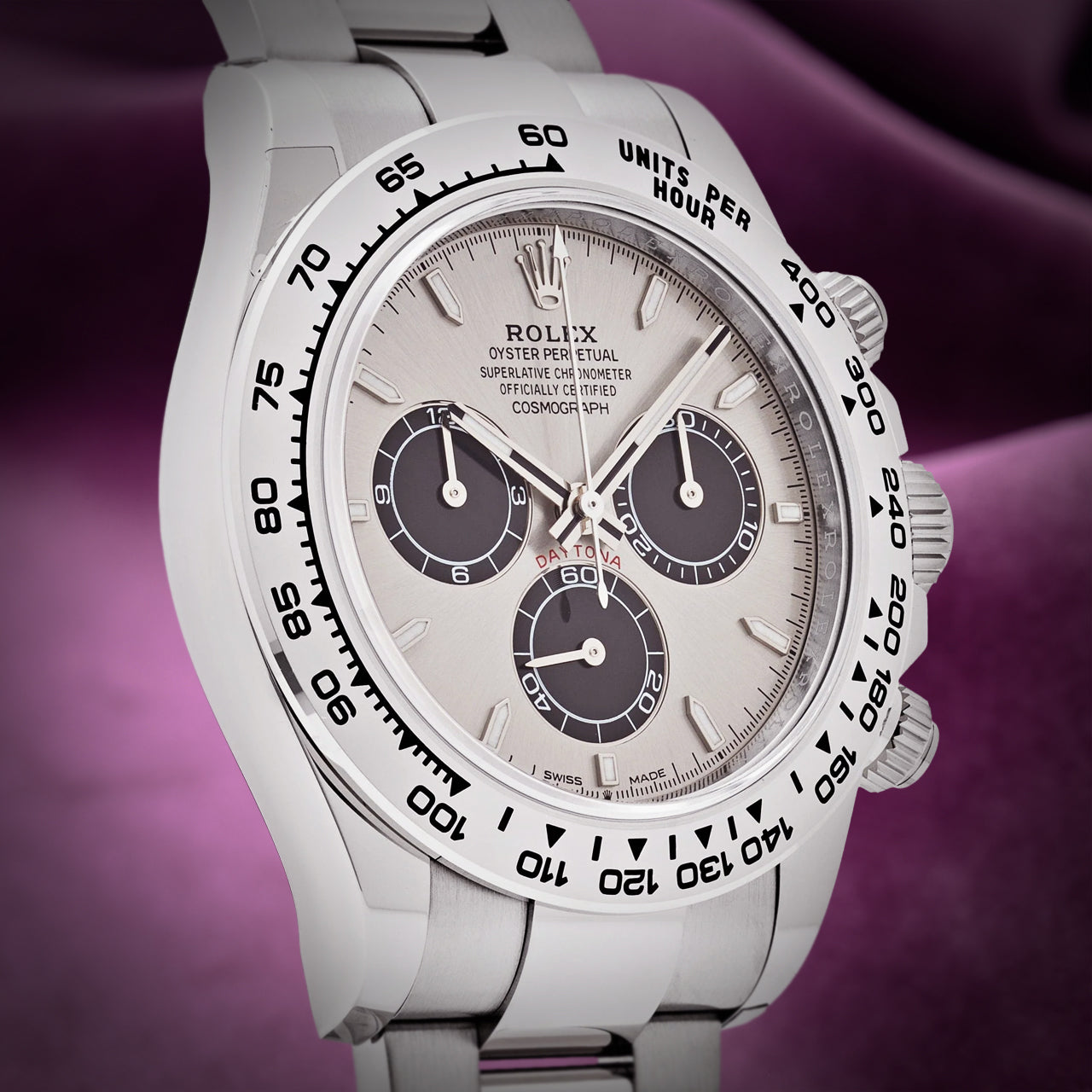 Rolex Daytona Ghost 18k White Gold Oyster 126509 Silver Dial