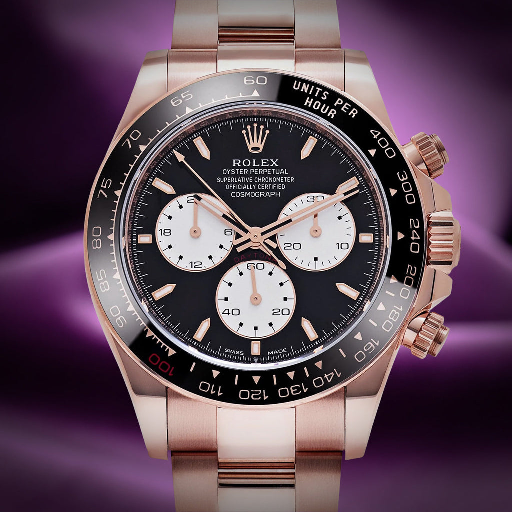 Rolex Daytona Le Mans 18k Rose Gold Oyster 126525LN Black Dial