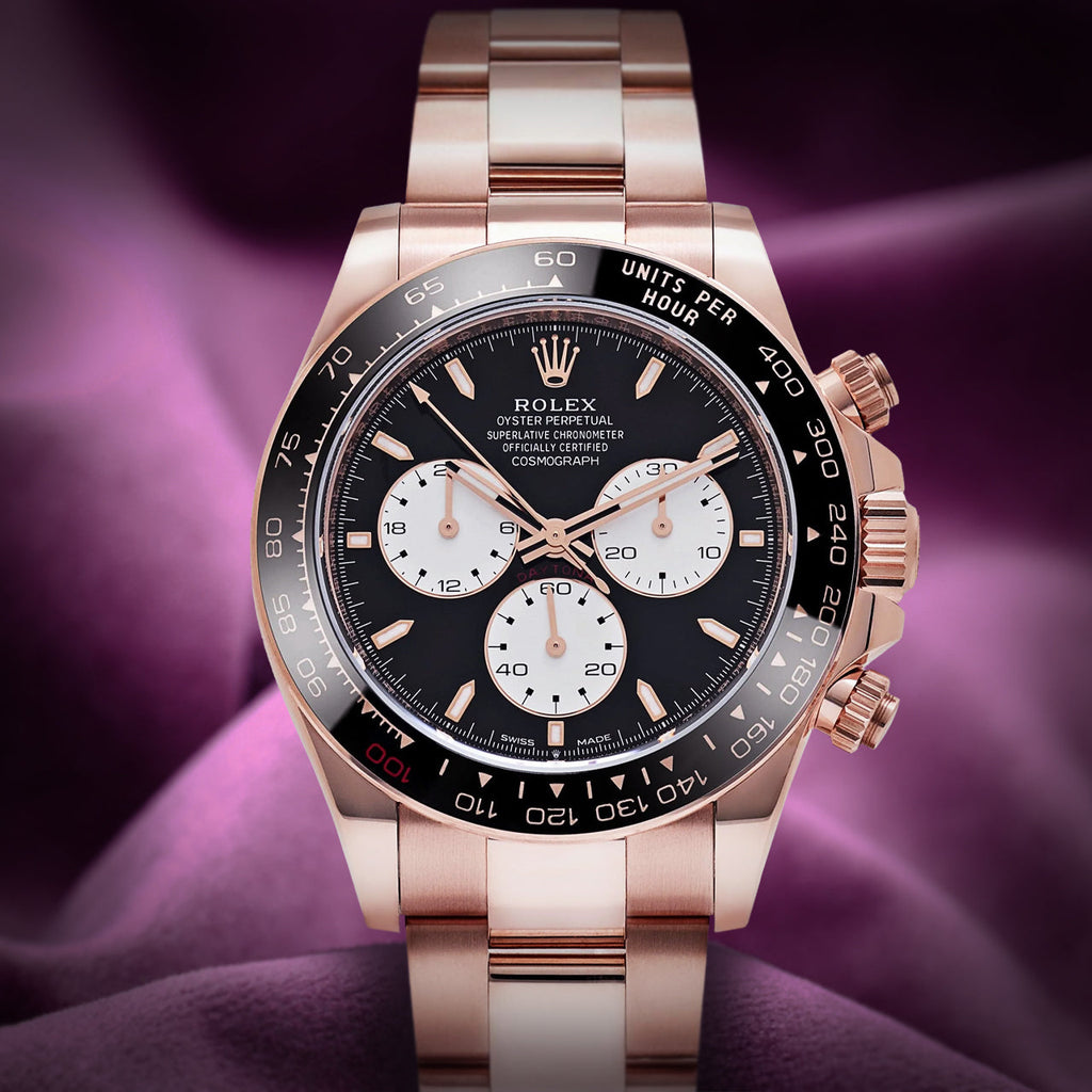 Rolex Daytona Le Mans 18k Rose Gold Oyster 126525LN Black Dial