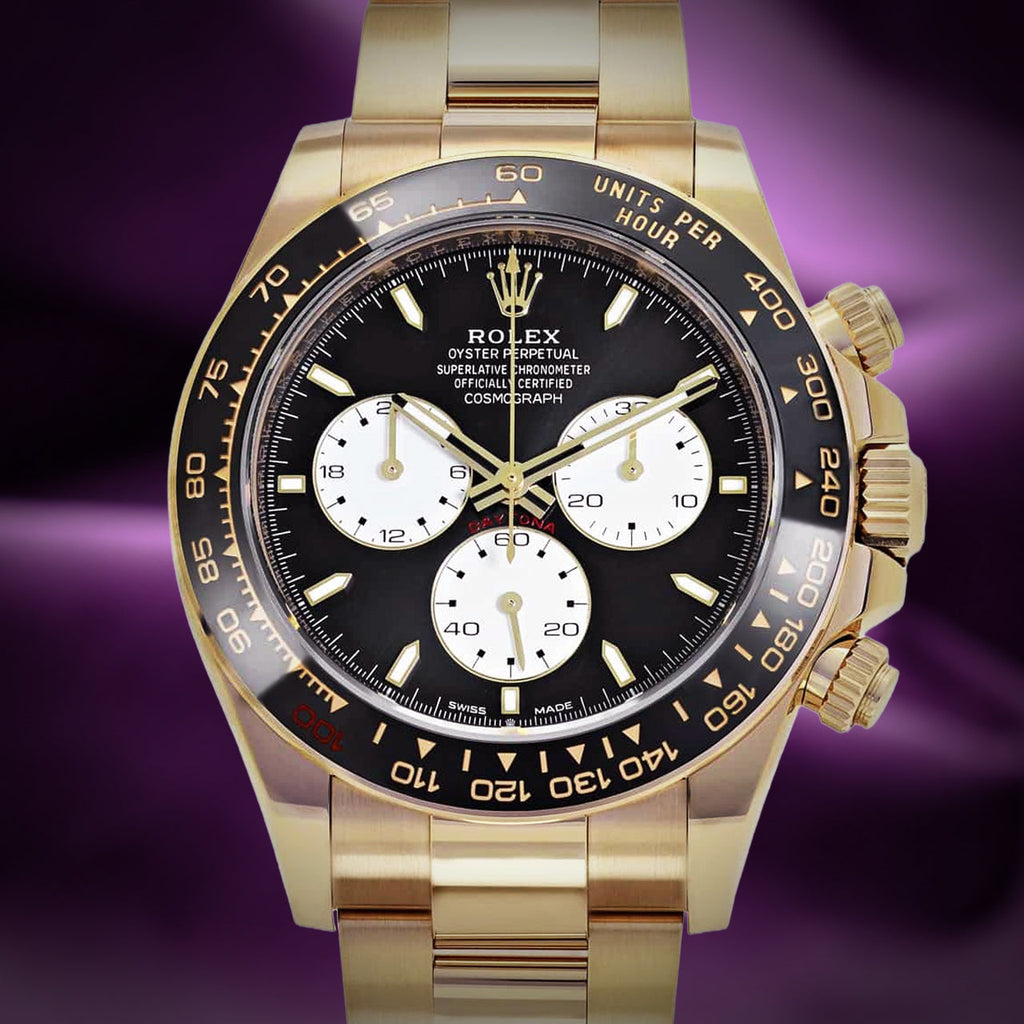 Rolex Daytona Le Mans 18k Yellow Gold Oyster 126528LN Black Dial