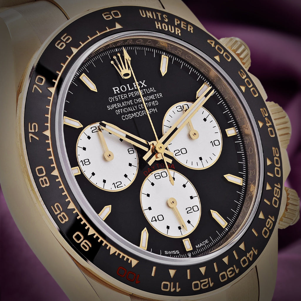 Rolex Daytona Le Mans 18k Yellow Gold Oyster 126528LN Black Dial