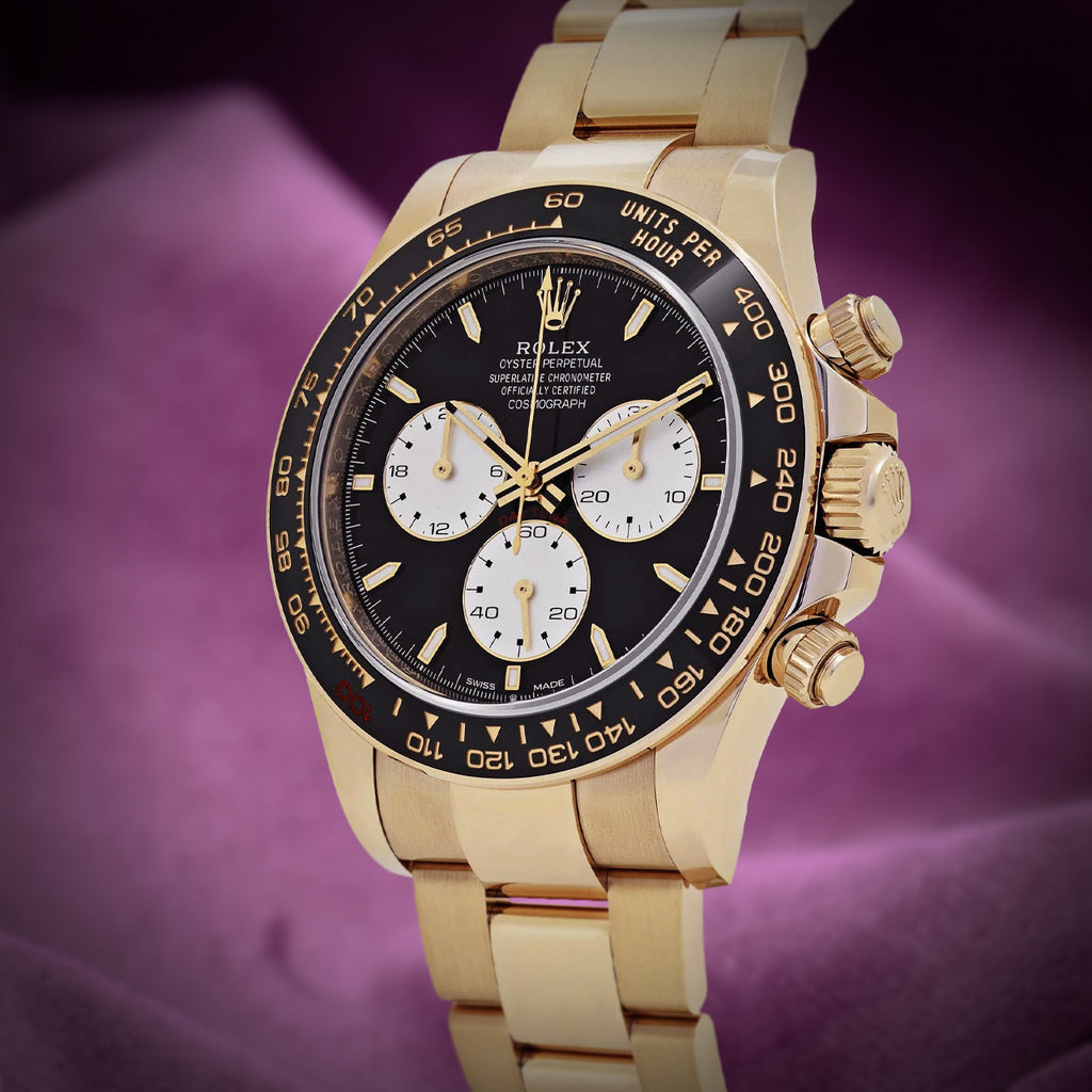 Rolex Daytona Le Mans 18k Yellow Gold Oyster 126528LN Black Dial