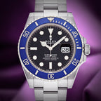 Rolex Submariner Cookie Monster 18k White Gold Oyster 126619LB Black and Blue