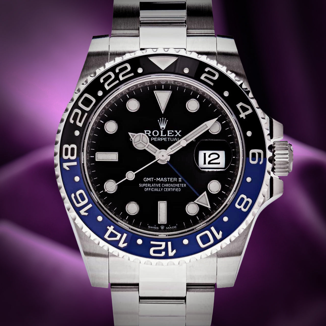 Rolex GMT-Master II Batman Stainless Steel Oyster 126710BLNR