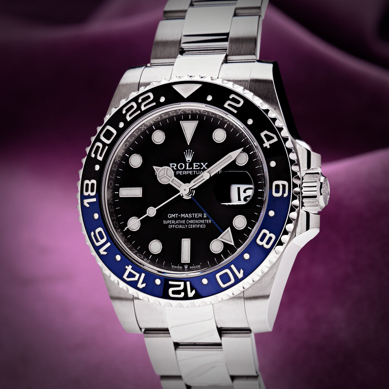 Rolex GMT-Master II Batman Stainless Steel Oyster 126710BLNR