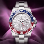 Rolex GMT-Master II Pepsi 18k White Gold Oyster 126719BLRO Meteorite Dial