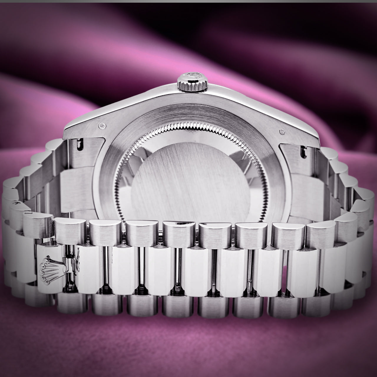 Rolex Day-Date II President Platinum 218206 Blue Diamond Dial