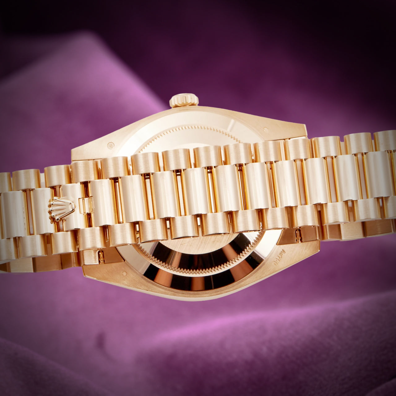 Rolex Day-Date 40 President 18k Yellow Gold 228238 Green Lacquer Dial