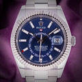 Rolex Sky-Dweller Stainless Steel Oyster 336934 Bright Blue Dial